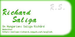 richard saliga business card